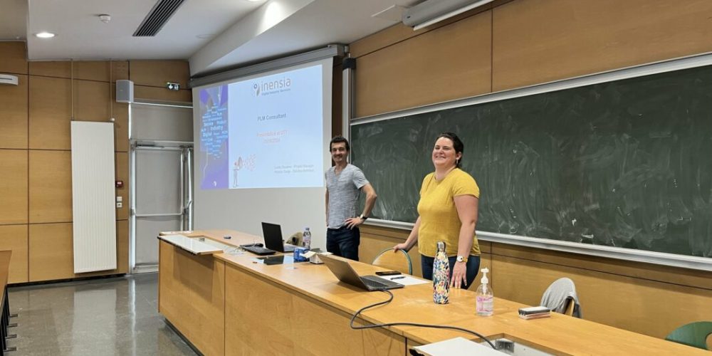 Inensia presents to students at University of Technology of Troyes